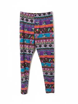No Boundaries Retro Neon Print Leggings – XL (15–17)