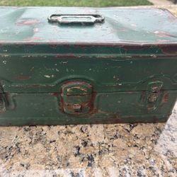 Vintage Tackle Box And Fishing Tackle