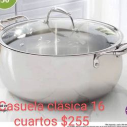 Casuela Clásica 16 Cuartos  $255