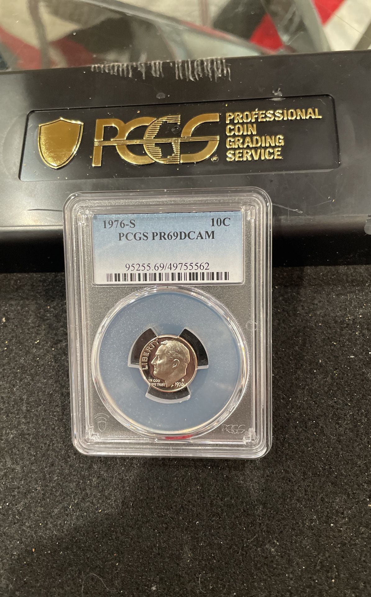 1976 S Gem Proof Roosevelt Dime Graded At PR69 With A Deep Cameo B-14