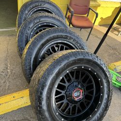 Set Of Wheels With Tires For Sale ( Came Off A Ram , 8 Lug )