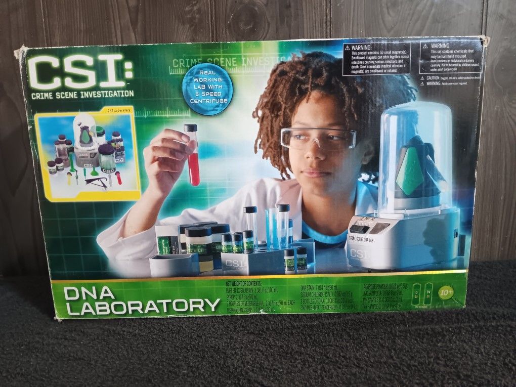 From the TV show C.S.I kids DNA laboratory set