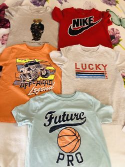 5 boy tshirts bundle size 5t