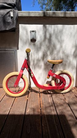 Vintage Raleigh Mixte + Hape Cork Balance Bike — Old Towne Orange