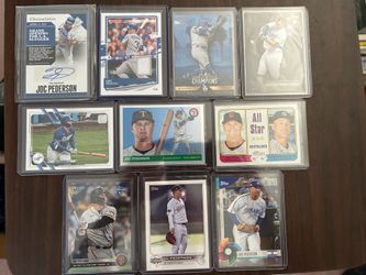 Dodgers Joc Pederson (10) card lot