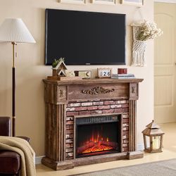 43-inch Electric Fireplace with Mantel (Brand New, Unopened)