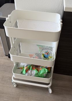 3-Tier Rolling Utility/Storage Cart – Like New