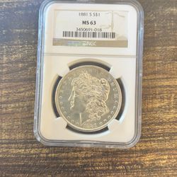 1881-S Morgan Silver Dollar Coin