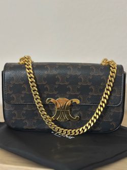 Celine Triomphe Canvas Shoulder Bag