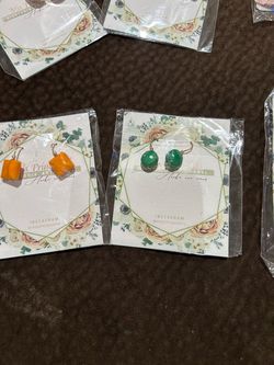 Aretes hechos a mano