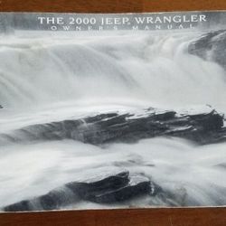 Owner's Manual 2000 Jeep Wrangler TJ