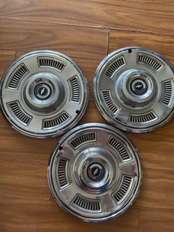 Vintage Chevrolet Hubcaps Set of 3
