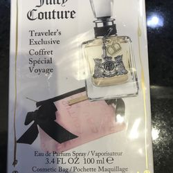 Juicy Couture 3.4oz with cosmetic handbag