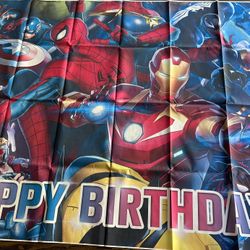 Superhero Birthday Banner