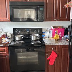 Whirlpool stove and microwave