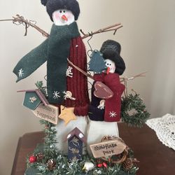 Snowmen 12” Wood Snowman Decoration 