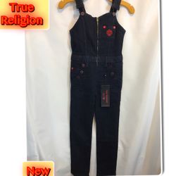 True Religion Girls Overalls New Sz. 6&7 Available