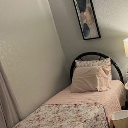 Twin Bed Frame With Mattress And Box Spring 