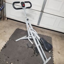 Sunny Health & fitness row and ride with 3 different tensions and timer Folds Up For Easy Storag..