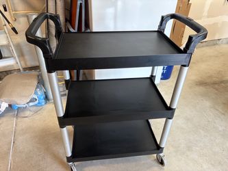 Cambro 3-Shelf Utility Cart with Wheels