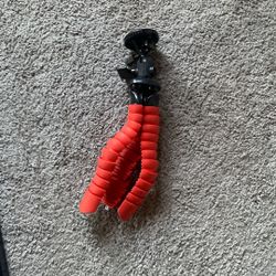 Dec Gear 12-Inch Compact Rubberized Spider Tripod & Support, Large (Red) SP12-RED