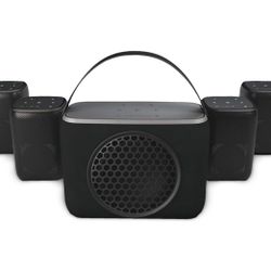 Rocksteady Stadium 2: Four Speakers With Subwoofer Bundle  Lightly used!  Get ready to experience high-quality sound with the Rocksteady Stadium 2 spe