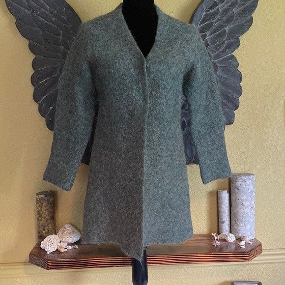 Sandwich Wool And Alpaca Knit Cardigan Sweater