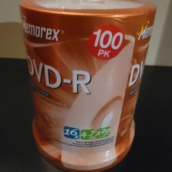 MEMOREX DVD-R 100PK RECORDABLE DISC (Brand New)