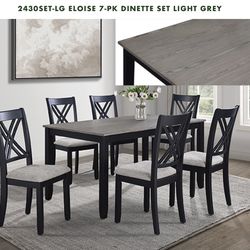 RICH TWO TONED DINING TABLE WITH CHAIRS