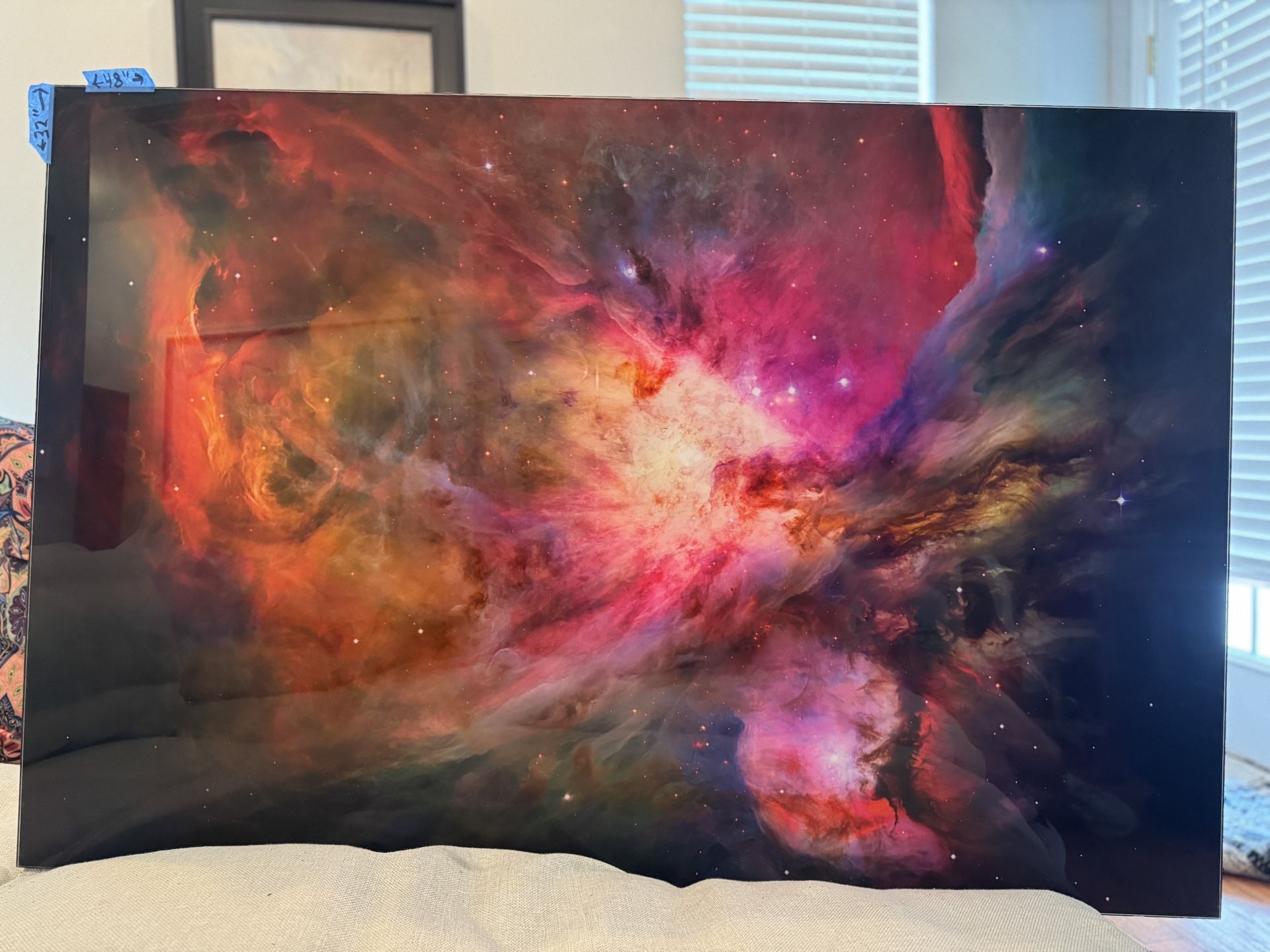 $125 & $50 Delivery Fee Or Can Pickup 32” X 48” High Quality Acrylic Glass HD Picture. Very Nice. Heavy. Well Made.