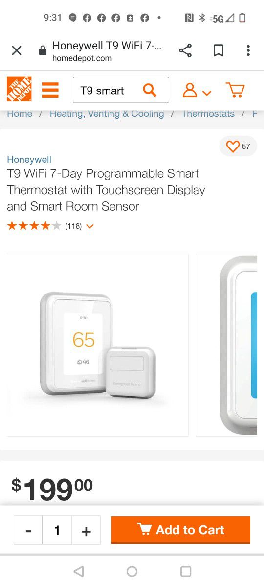  SMART THERMOSTAT WITH ROOM SENSOR
