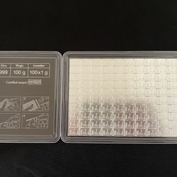 Valcambi Suisse 100 Gram Breakaway Silver Bar