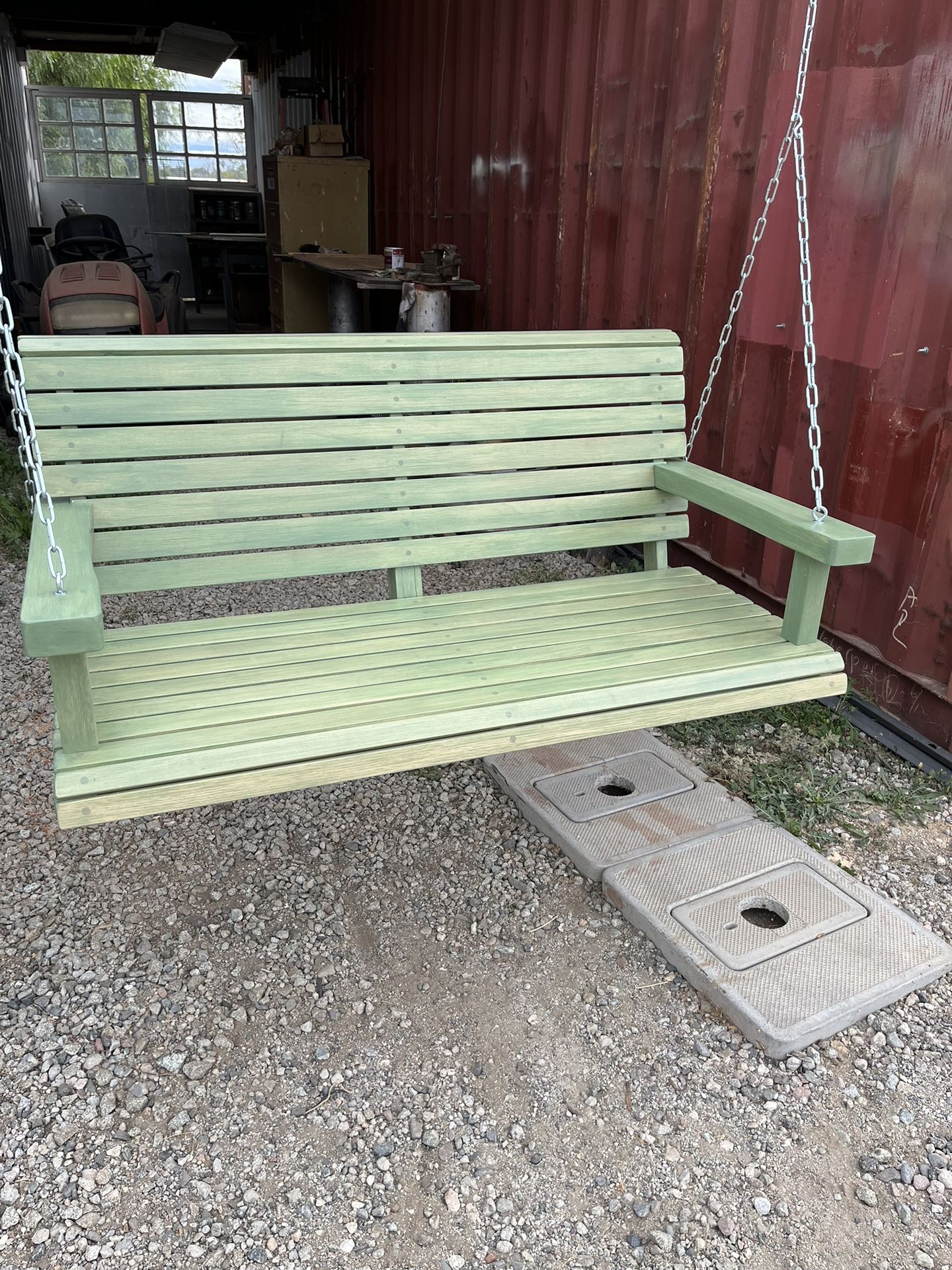MAPLE PORCH SWING 48” Wide Woodland Green $350