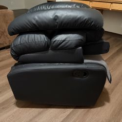 Black Recliner Rocking Chair 