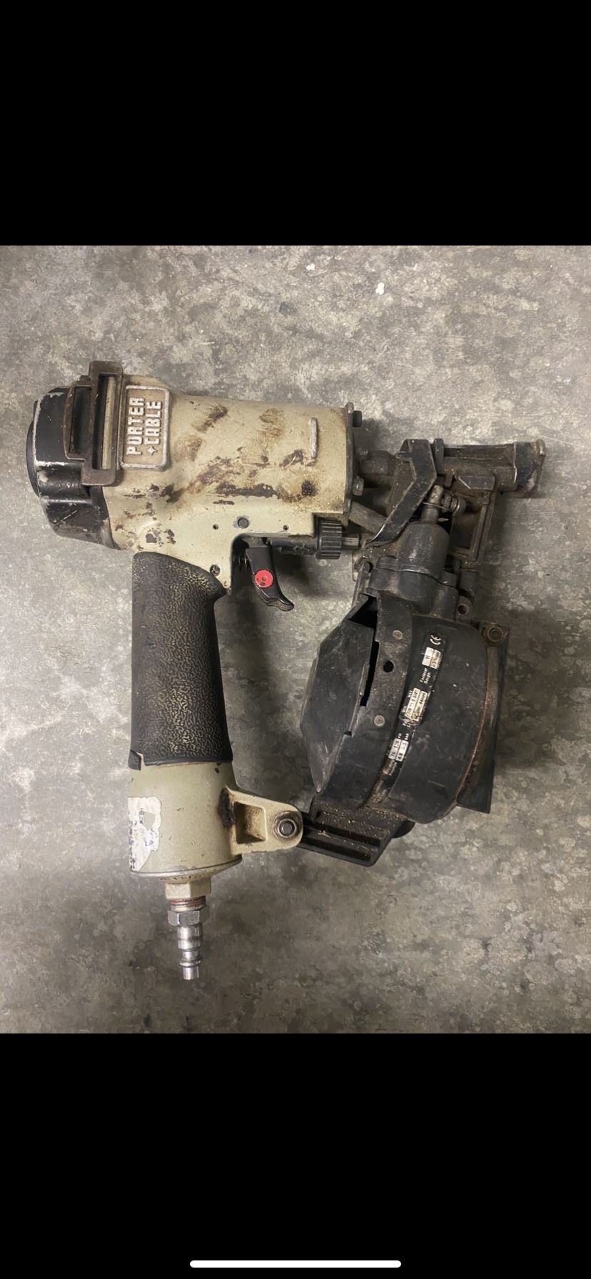 porter and cable 120 psi 8.3 bar max 11 Guage Used Nail Gun