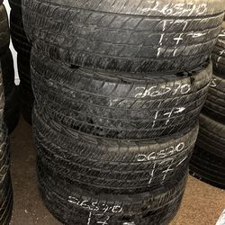 Set of 265/70/17 Cooper