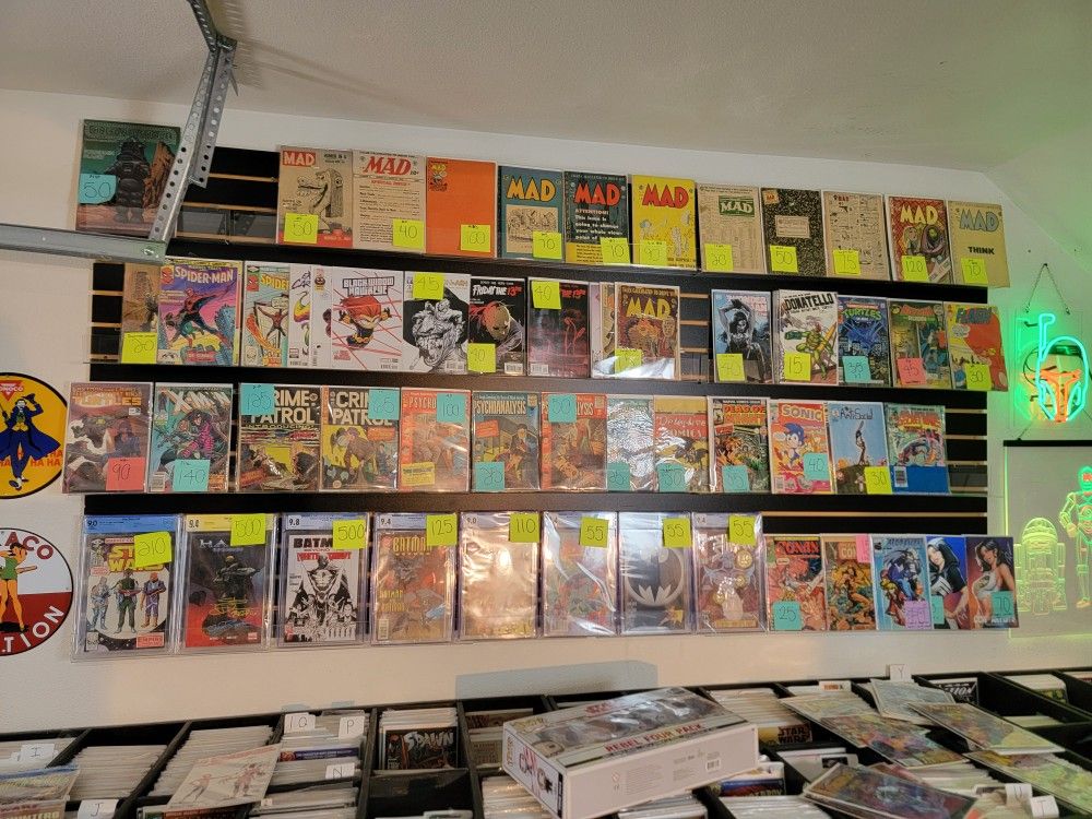 Comics, Cards, Toys, Pop Funkos for sale