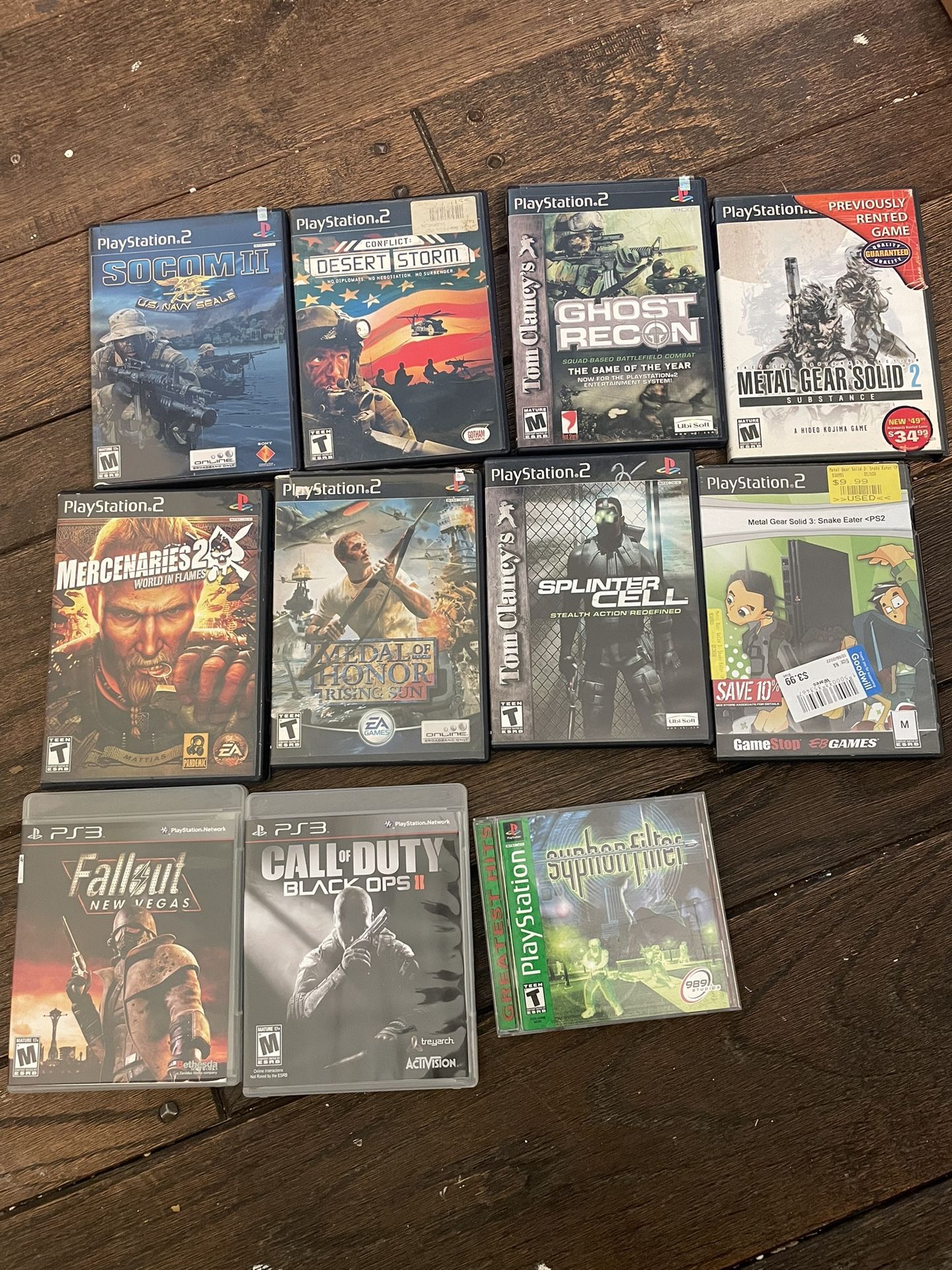 🎖️ Tactical Military Shooter Game Lot – 12 Games – $100 (PS2/PS3)
