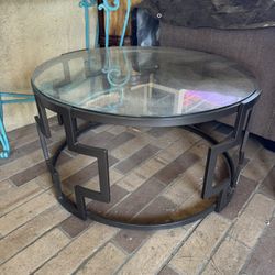 Glass Coffee Table Set