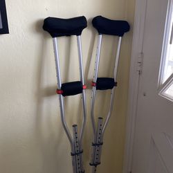 New Crutches  (used Only 2 Days) Extra Padding 