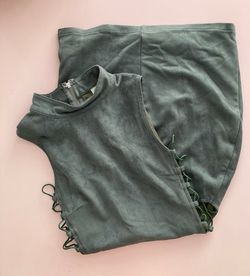 Baddie dress green tight side cut outs size small