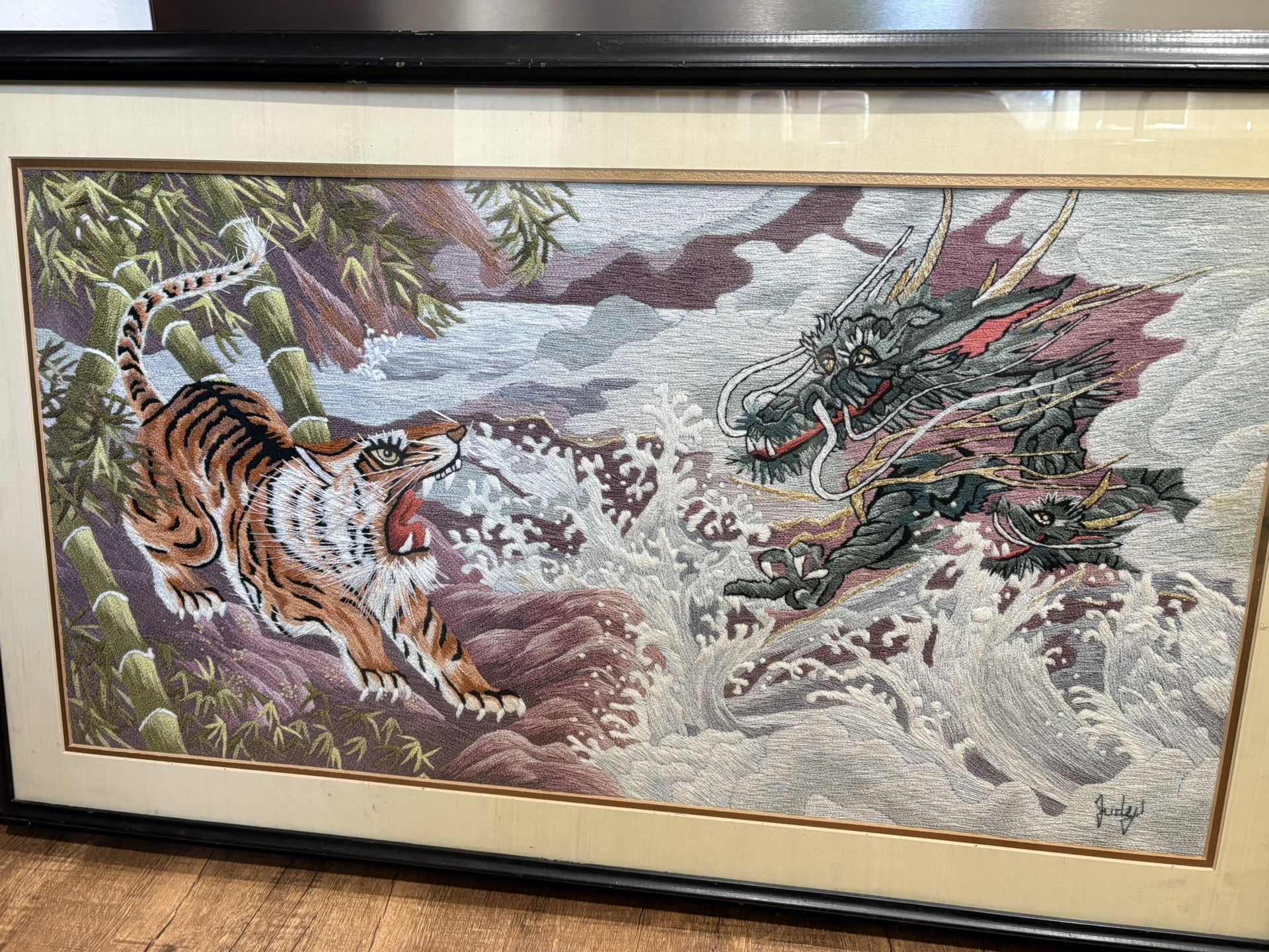 Hand Made Knitted Tiger vs Dragon 🐉 🐅