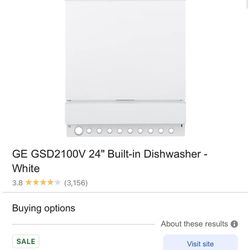 GE Dishwasher 