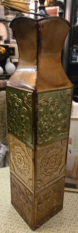 Elements 20 inch metal weighted vase