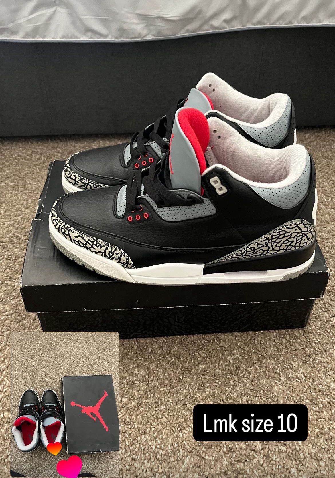black cement 3’s
