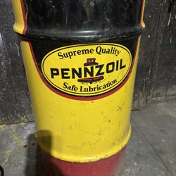 Vintage Pennzoil Barrel