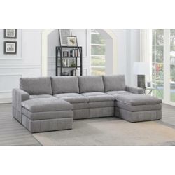 Gray Sectional Sofa 