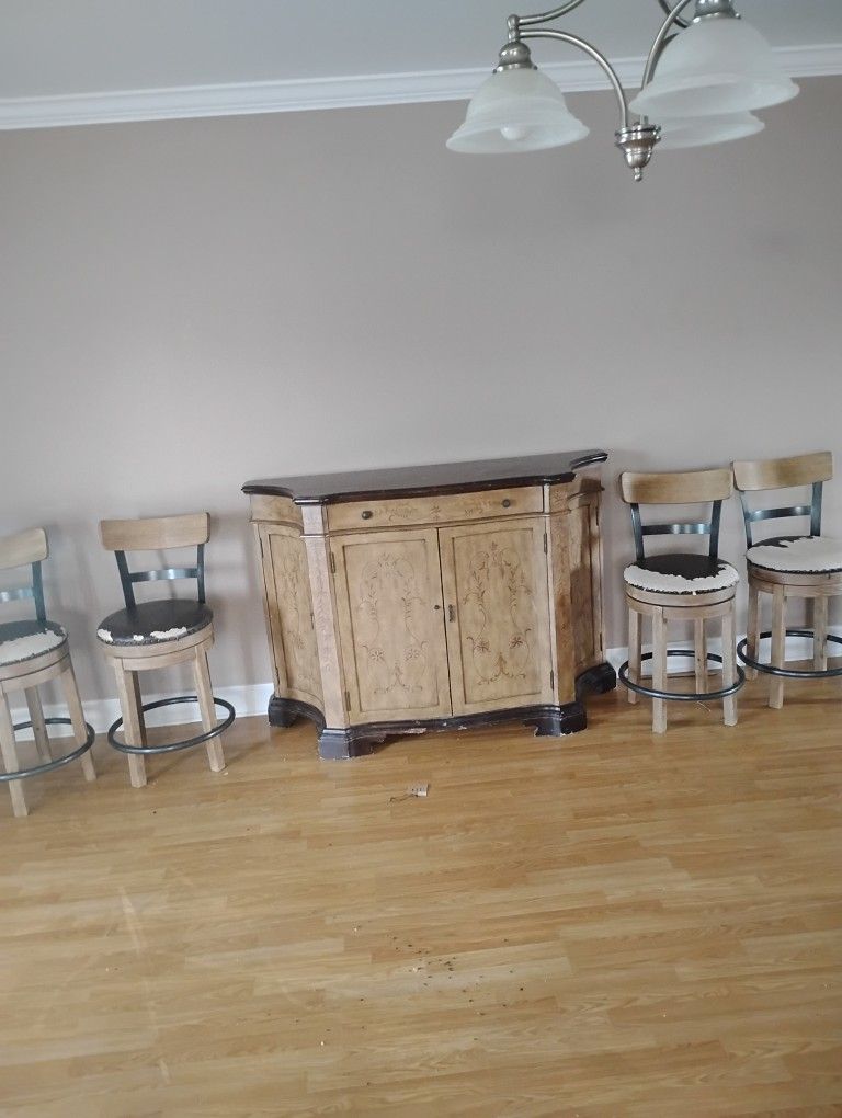 Bar And Swivel Stools