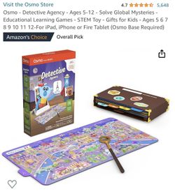Osmo - Detective Agency - Ages 5-12 - Solve Global Mysteries - Educational Learning Games - STEM Toy - Gifts for Kids - Ages 5 6 7 8 9 10 11 12-For iP