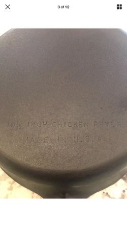 Sold at Auction: Wagner Ware No.1088 chicken fryer pan